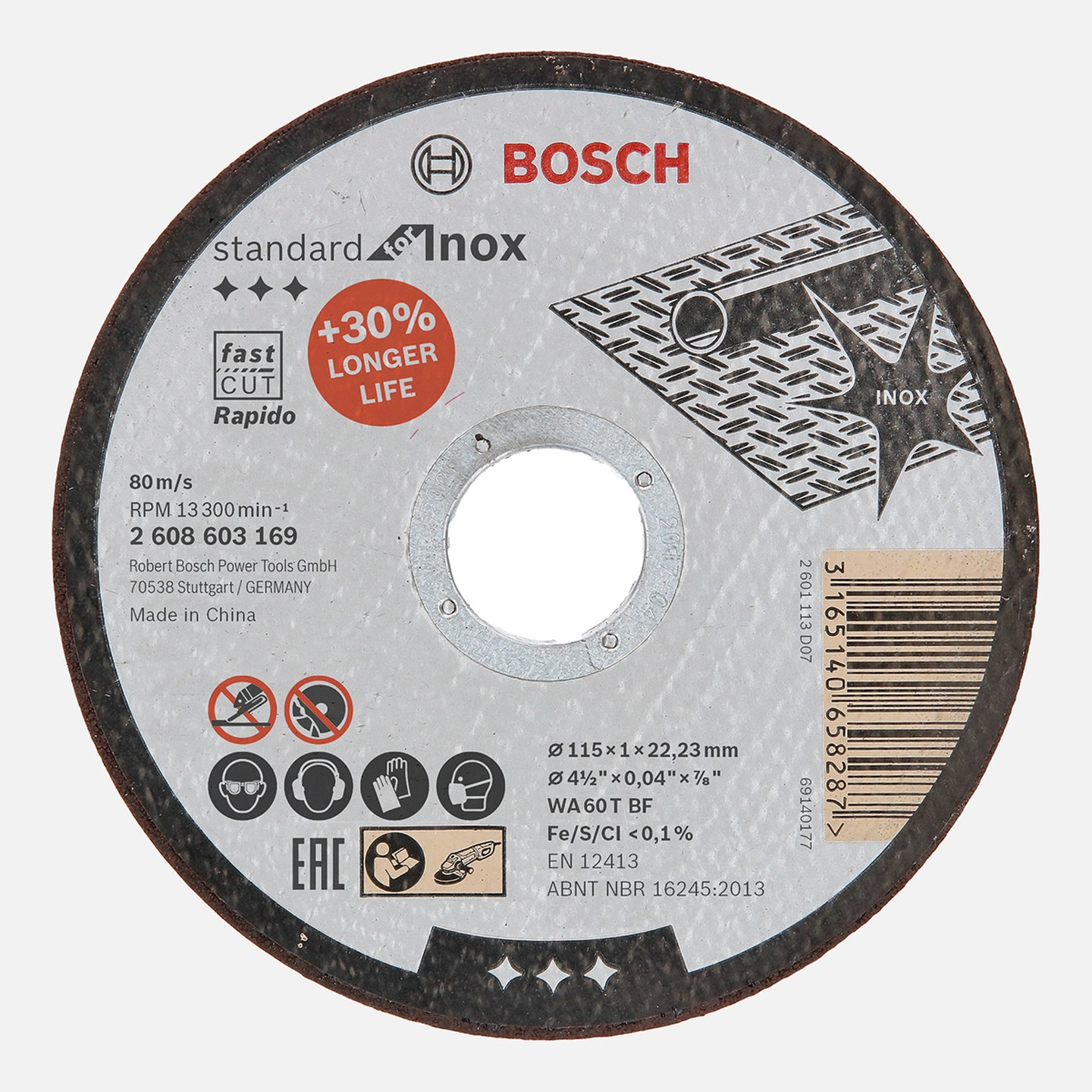 Bosch 2608603169 115x1 mm Inox Kesici Disk