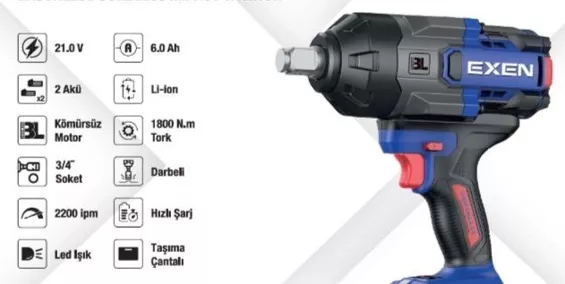 EXEN EN 396 SM KÖMÜRSÜZ ŞARJLI SOMUN SÖKME